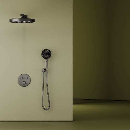 Душевая система Sancos Space SC3006GMG встраиваемая в стену с термостатом - фото 2