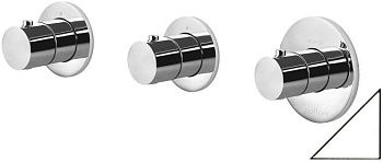 Смеситель для ванны с душем Paffoni Modular Box MDE018BO настенный белый с термостатом