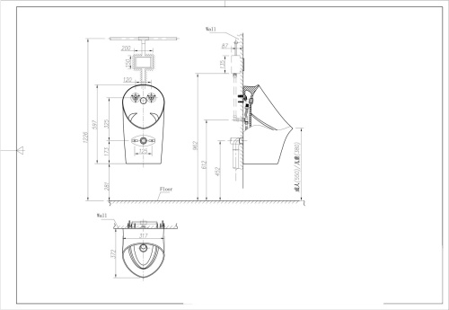 Писсуар Arrow AN661 подвесной белый - фото 5