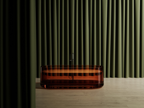 Ванна полиэфирная смола Abber Kristall AT9708Opal 170х75 отдельностоящая овальная - фото 2