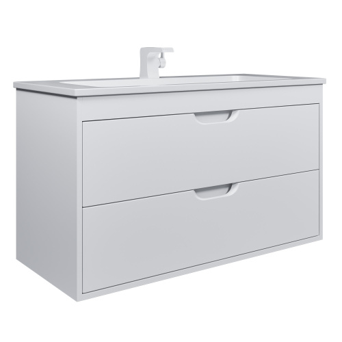 Тумба с раковиной Uperwood UPD Modul 393020552 97х45х57 цвет белый матовый - фото 5