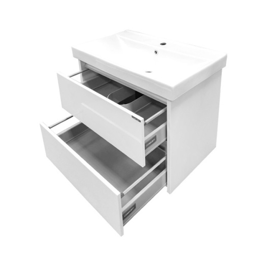 Тумба с раковиной Comforty Дублин 00004137103CF 75х46х62 подвесная цвет белый - фото 5