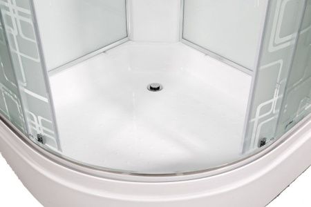 Душевая кабина AvaCan EM2710NLED 100х100 четверть круга без крыши ориентация универсальная