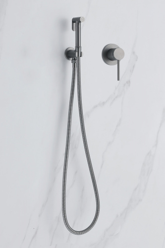 Гигиенический душ со смесителем ABBER Emotion AF8825NG никель - фото 3