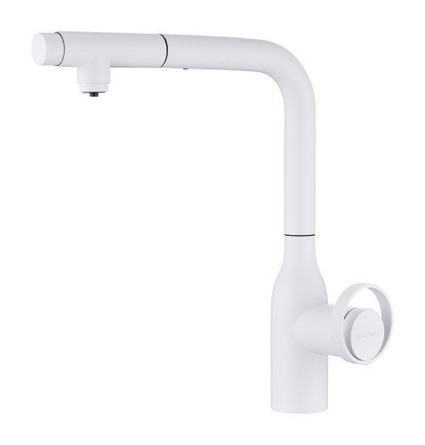 Смеситель для кухни Paulmark URBAN Ur213104-WH на раковину белый матовый