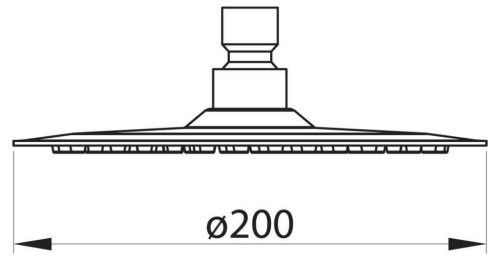 Верхний душ BelBagno NOVA BB-SLDC1-IN сатин - фото 2