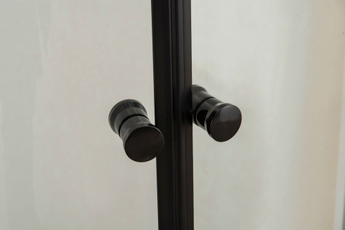 Душевой уголок Orange E01-090TB 88х88 стекло прозрачное профиль черный с поддоном - фото 4