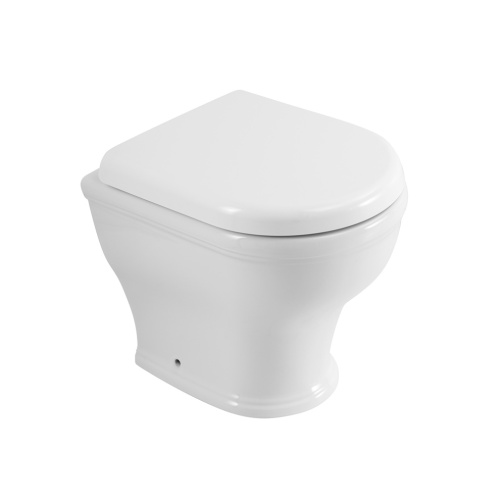 Чаша унитаза приставная Cezares GIUBILEO CZR-265-CBR цвет белый без сиденья безободковая каскадный смыв - фото 3