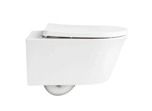 Чаша унитаза подвесная Arrow AEB21602H цвет белый без сиденья безободковая каскадный смыв - фото 4