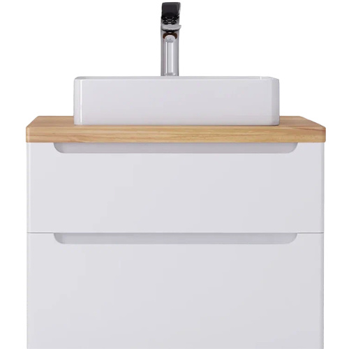 Тумба под раковину Jorno WOOD wood.01.80/P/W 80х52х56 подвесная цвет белый