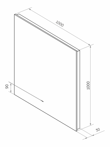 Зеркало в ванную Misty Зеркала (сенсорные) НЕМ-02-100/100-14 100х100 - фото 5