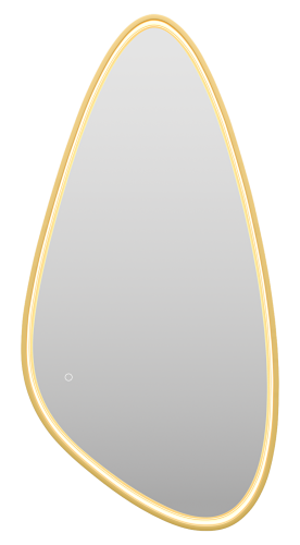 Зеркало в ванную Brevita Venus VEN-Var-060-gold 60х120 цвет золото - фото 3