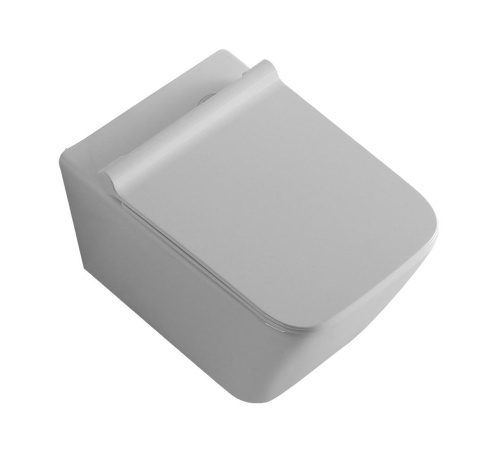 Чаша унитаза подвесная Aquanet Tavr TAVR-W цвет белый без сиденья безободковая каскадный смыв - фото 5