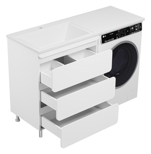 Тумба под раковину Misty Чегет П-Чег-01070-01Н3Я 69х47х81 напольная - фото 5