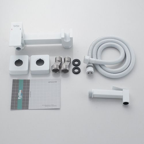 Гигиенический душ со смесителем Raffine F237C белый - фото 4