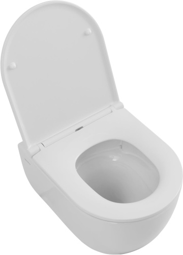 Чаша унитаза подвесная Allen Brau Priority Tornado 4.31009.20 цвет белый без сиденья безободковая душевой смыв - фото 5