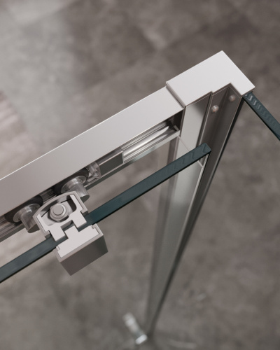 Душевой уголок Cezares MOLVENO MOLVENO-AH-11-160/90-C-Cr-IV 160х90 стекло прозрачное профиль хром глянцевый без поддона - фото 3