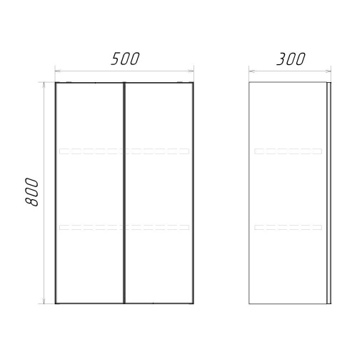 Шкаф Comforty 00-00017833CF 50х30х80 подвесной - фото 2