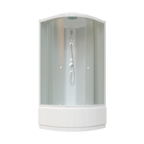 Душевая кабина Parly Bianco EB921 90х90 четверть круга с крышей ориентация универсальная - фото 4