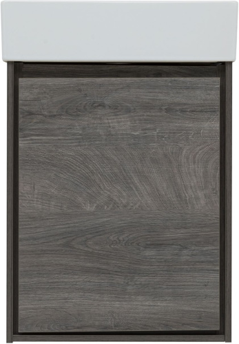 Тумба под раковину Aquanet Милан 00339964 42х23х54 подвесная цвет темное дерево - фото 3