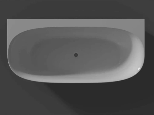 Ванна акриловая Riho OMEGA B2W B094001005 170х80 пристенная асимметричная с ножками - фото 2