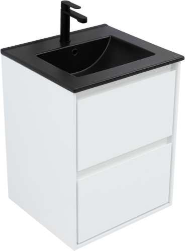 Тумба под раковину Aquanet Милан 00336366 50х45х64 подвесная цвет белый - фото 3