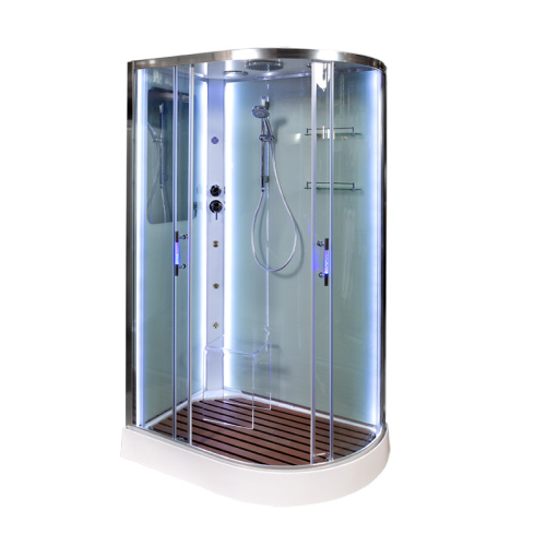 Душевая кабина AvaCan A102LLED+GMKN 120х80 асимметричная с крышей ориентация левая - фото 3