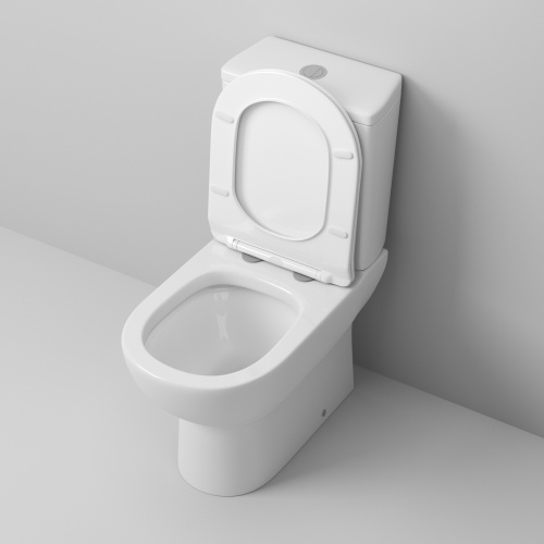 Унитаз напольный с бачком Grossman Санфаянс GR-4448S белый глянцевый с сиденьем микролифт безободковый каскадный смыв - фото 4