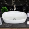 Раковина из сантехнического фарфора Melana 78329-805 60х40 накладная цвет белый без отверстий под смеситель