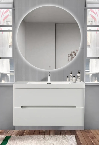 Тумба с раковиной Parly River River100 99,2х47,4х50 подвесная - фото 2