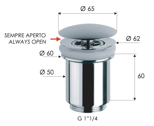 Донный клапан Remer  907114 - фото 2