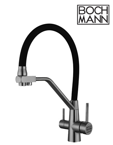 Смеситель для кухни BOCH MANN ELSE GR BM10428 на мойку серый - фото 4