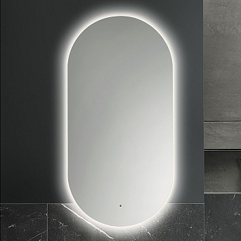 Зеркало в ванную Burgbad Lavo 2.0 SIJH050 50х100 цвет серый