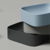 Раковина из сантехнического фарфора Ceramica Nova ELEMENT CN6052MSG 50х40 накладная цвет серый без отверстий под смеситель
