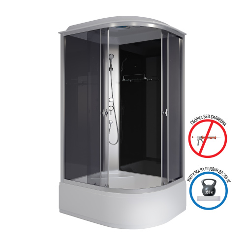 Душевая кабина Niagara Eco E110/80/40L/TN 110х80 асимметричная с крышей ориентация левая