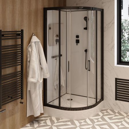 Душевая кабина Cerutti SPA VIVA91B 90х90 четверть круга с крышей ориентация универсальная