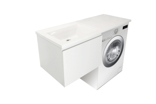 Тумба с раковиной Эстет Dallas Luxe ФР-00009675 41х48х61 подвесная цвет белый - фото 2