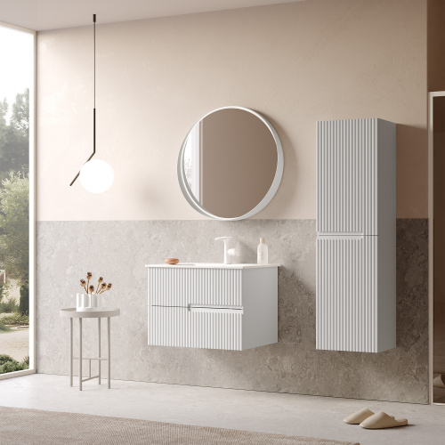 Тумба с раковиной Orka Moonlight 5001491 71х51х51 цвет белый матовый - фото 3