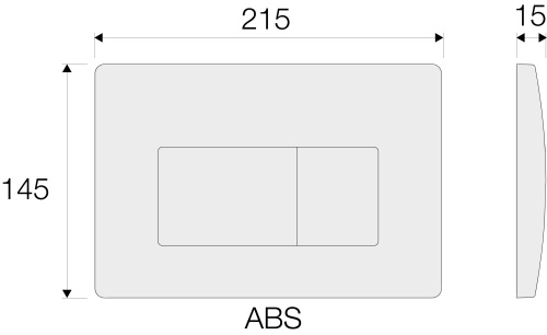 Клавиша смыва механическая Valsir P1 VS0871303 цвет черный матовый - фото 3