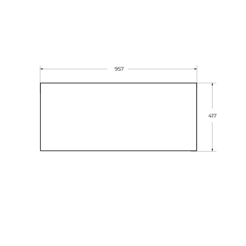 Вставка в дно металлического каркаса под раковину Cezares CADRO CADRO-100-MENS-BIANCO - фото 2