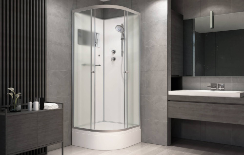 Душевая кабина AvaCan D278 80х80 четверть круга без крыши ориентация универсальная - фото 2