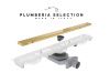 Душевой лоток Plumberia Selection PSM MODULAR PSM90OR 90х5 золото