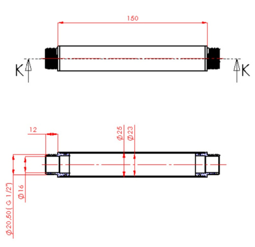Держатель верхнего душа Creavit A13 хром - фото 2