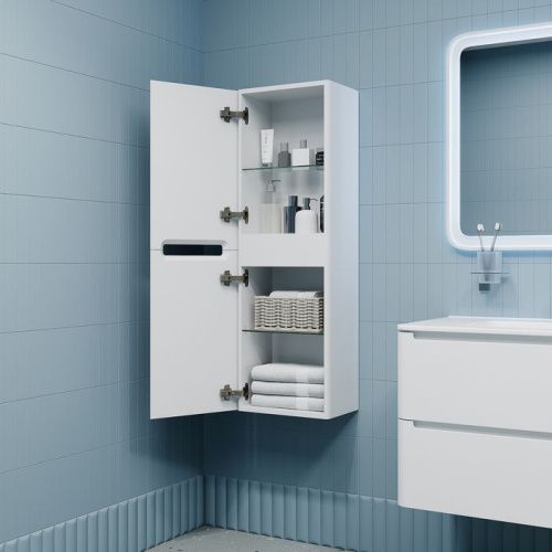 Шкаф-пенал IDDIS Edifice EDI35W0i97 35х25х110 подвесной цвет белый - фото 3