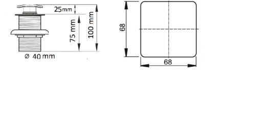 Донный клапан для раковины Ceramalux RD006 - фото 4