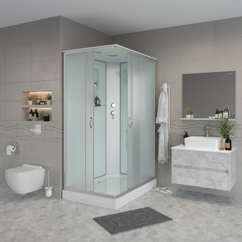 Душевая кабина Niagara Classic 431853Q 110х80 прямоугольная с крышей ориентация универсальная - фото 3