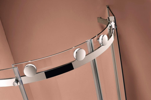 Душевой уголок Cezares STYLUS-M STYLUS-O-M-R-2-90-C-Cr 90х90 стекло прозрачное профиль хром глянцевый без поддона - фото 4