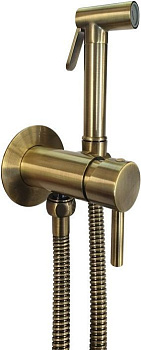 Гигиенический душ со смесителемPaffoni Tweet Round ZDUP110BR встраиваемый в стену бронза