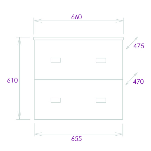 Тумба под раковину Onika Марбл 106548 65х47х59 подвесная - фото 3