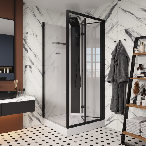 Душевая кабина Cerutti SPA BELLA90B 90х90 квадратная без крыши - фото 2